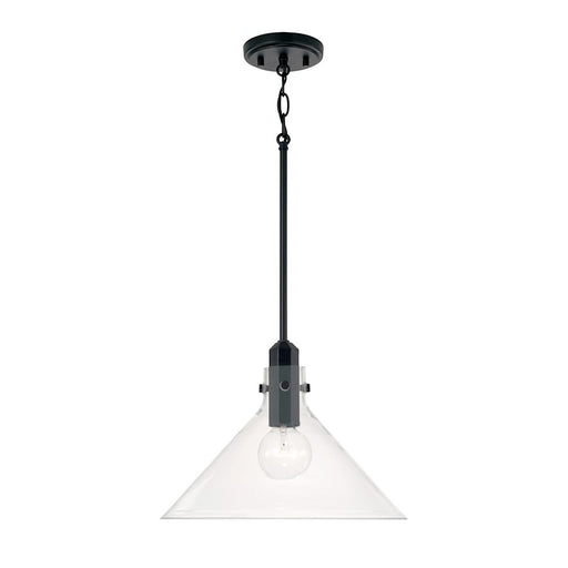 Capital Lighting Greer 1 Light Pendant, Clear