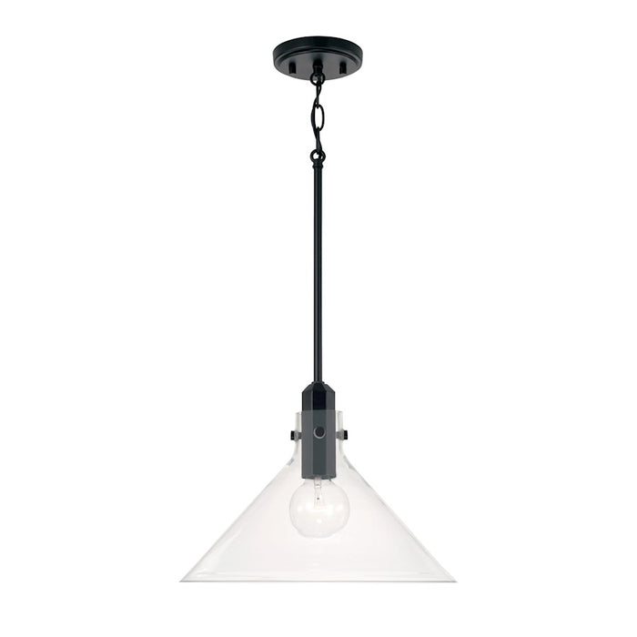 Capital Lighting Greer 1 Light Pendant, Clear