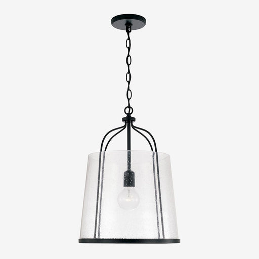 Capital Lighting Madison 1 Light Pendant, Clear Seeded