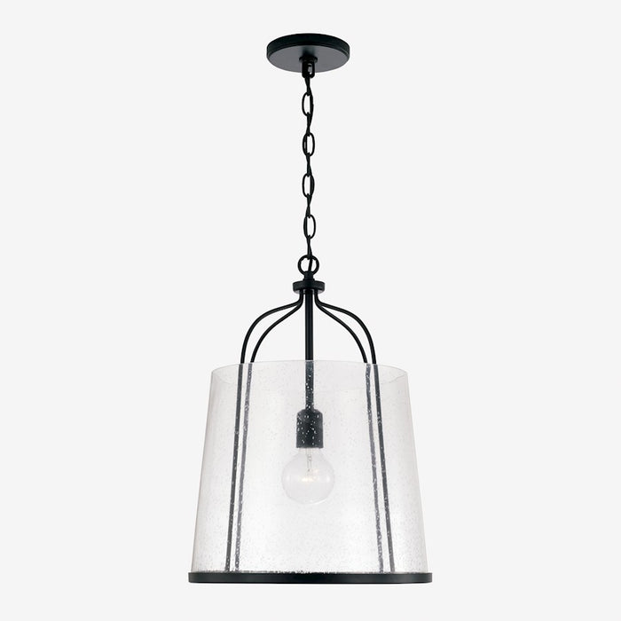 Capital Lighting Madison 1 Light Pendant, Clear Seeded
