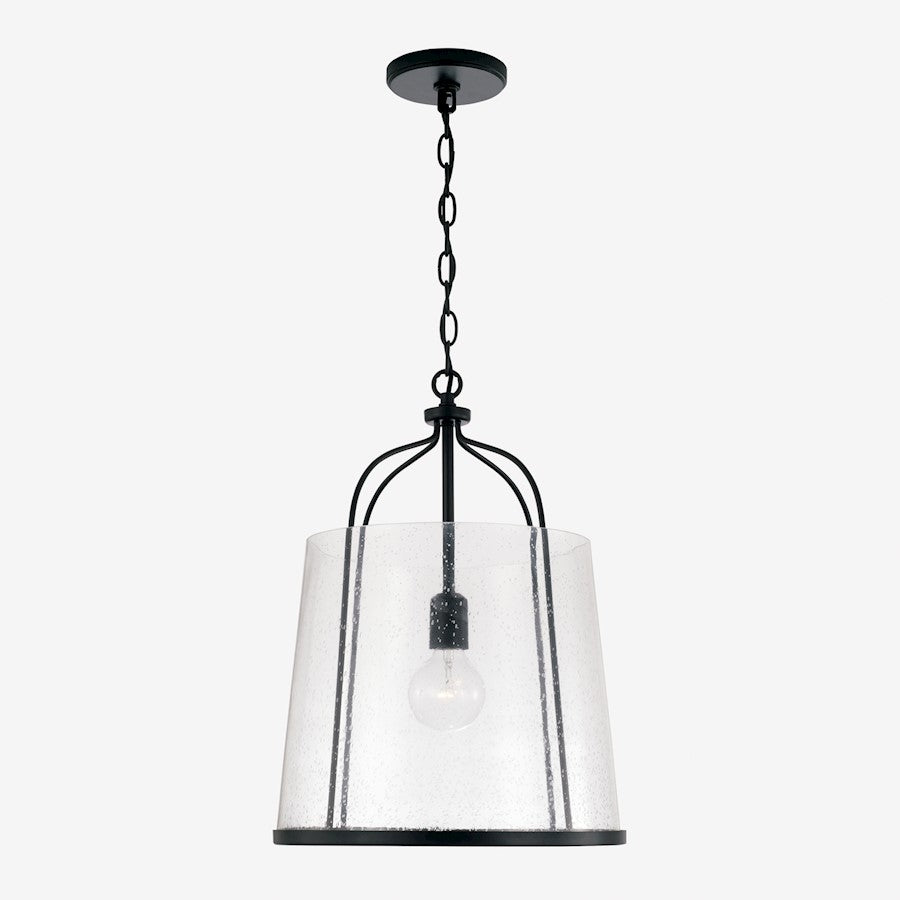Capital Lighting Madison 1 Light Pendant, Clear Seeded