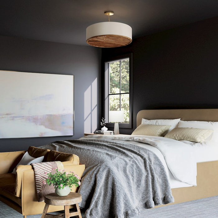 Capital Lighting Soleil 4 Light Pendant, Brass