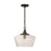 Capital Lighting Clive 1 Light Pendant, Grey/Black/Stone Seeded
