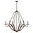 Capital Lighting Clive 4 Light Pendant, Grey/Black