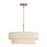 Capital Lighting Delaney 4 Light Dual Mount Pendant, Brass