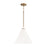 Capital Lighting Bradley 1 Light Pendant, Aged Brass