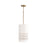 Capital Lighting Dash 1 Light Pendant, Aged Brass/White