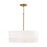 Capital Lighting Dash 3 Light Pendant, Aged Brass/White