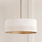 Capital Lighting Dash 3 Light Pendant, Aged Brass/White