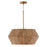Capital Lighting Nadeau 4 Light Pendant, Light Wood/Patinaed Brass