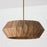 Capital Lighting Nadeau 6 Light Pendant, Light Wood/Patinaed Brass