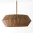 Capital Lighting Nadeau 6 Light Pendant, Light Wood/Patinaed Brass