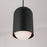 Capital Lighting Dolby 1 Light Pendant, Black Iron/Soft White