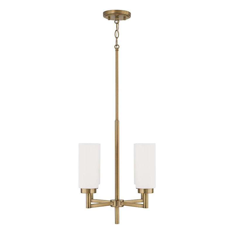 Capital Lighting Alyssa 4 Light Pendant, Brass/Faux Alabaster