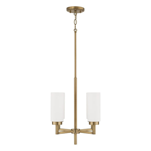 Capital Lighting Alyssa 4 Light Pendant, Brass/Faux Alabaster