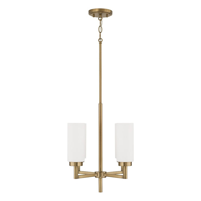 Capital Lighting Alyssa 4 Light Pendant, Brass/Faux Alabaster