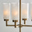 Capital Lighting Alyssa 4 Light Pendant, Brass/Faux Alabaster