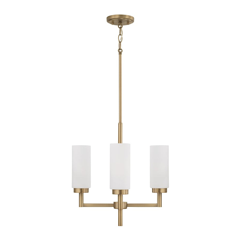 Capital Lighting Alyssa 4 Light Pendant, Brass/Faux Alabaster