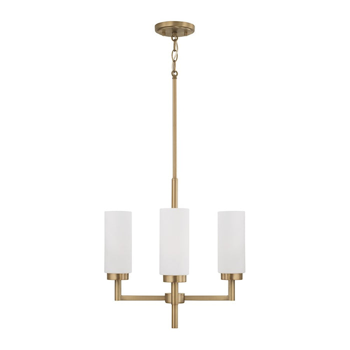 Capital Lighting Alyssa 4 Light Pendant, Brass/Faux Alabaster