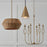 Capital Lighting Avant 1 Light Pendant, Brass/Black/Frosted