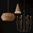 Capital Lighting Avant 1 Light Pendant, Brass/Black/Frosted