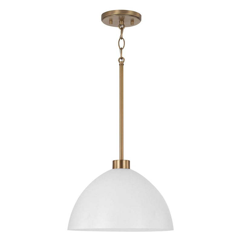 Homeplace Lighting Ross 1 Light Pendant, Brass