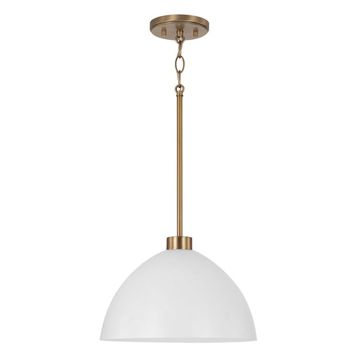 Homeplace Lighting Ross 1 Light Pendant, Brass