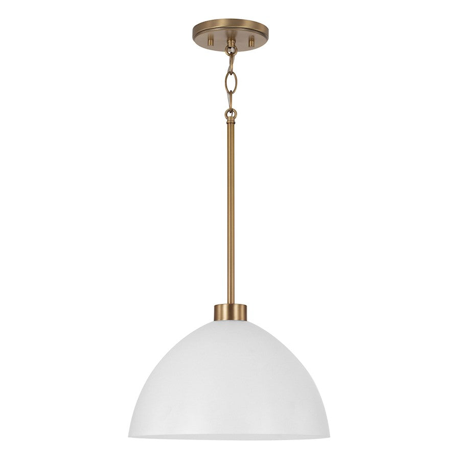 Homeplace Lighting Ross 1 Light Pendant, Brass