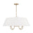 Capital Lighting Julia 4Lt Pendant, Brass/White Bolt-On - 352741MA