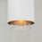 Capital Lighting Weller 1Lt Pendant, Matte Brass/White/Clear Seeded