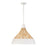 Capital Lighting Kali 1 Light 22" Pendant, Matte White - 353912WE