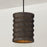 Capital Lighting Dunn 1 Light Pendant, Espresso Stain and Black