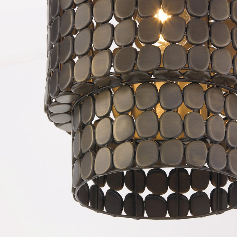 Capital Lighting Eliana 1 Light Pendant, Dark Brass