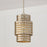 Capital Lighting Eliana 1 Light Pendant, Champagne Brass