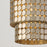 Capital Lighting Eliana 1 Light Pendant, Champagne Brass