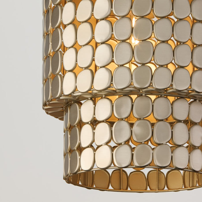 Capital Lighting Eliana 1 Light Pendant, Champagne Brass