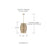 Capital Lighting Eliana 1 Light Pendant, Champagne Brass