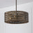 Capital Lighting Eliana 4 Light Pendant, Dark Brass