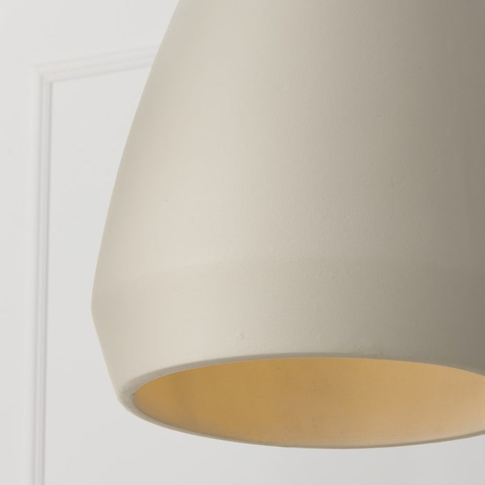 Capital Lighting Della 1 Light 14" Pendant, Terracotta Ivory