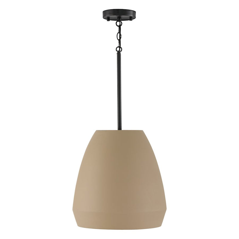 Capital Lighting Della 1 Light 14" Pendant, Terracotta Sand