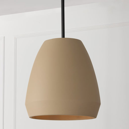 Capital Lighting Della 1 Light 14" Pendant, Terracotta Sand