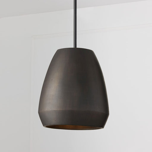 Capital Lighting Della 1 Light 14" Pendant, Terracotta Umber