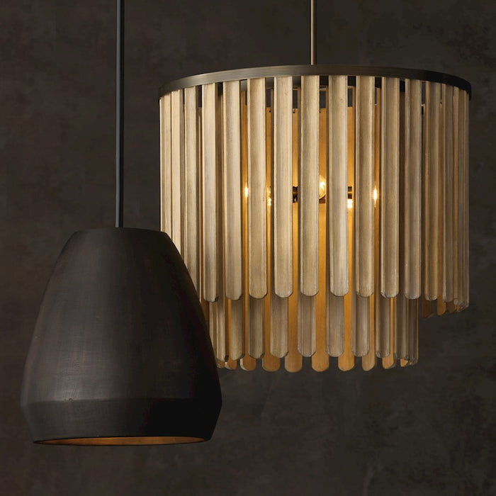 Capital Lighting Della 1 Light 14" Pendant, Terracotta Umber