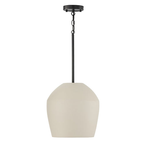 Capital Lighting Della 1 Light 13" Pendant, Terracotta Ivory - 354212IV