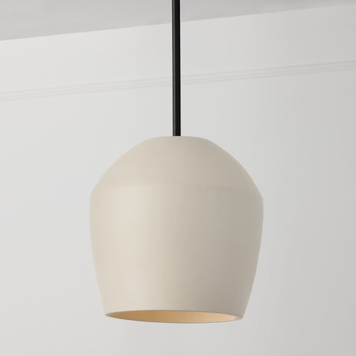 Capital Lighting Della 1 Light 13" Pendant, Terracotta Ivory