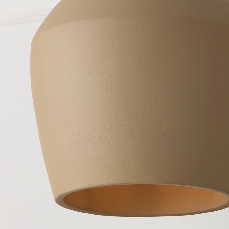 Capital Lighting Della 1 Light 13" Pendant, Terracotta Sand