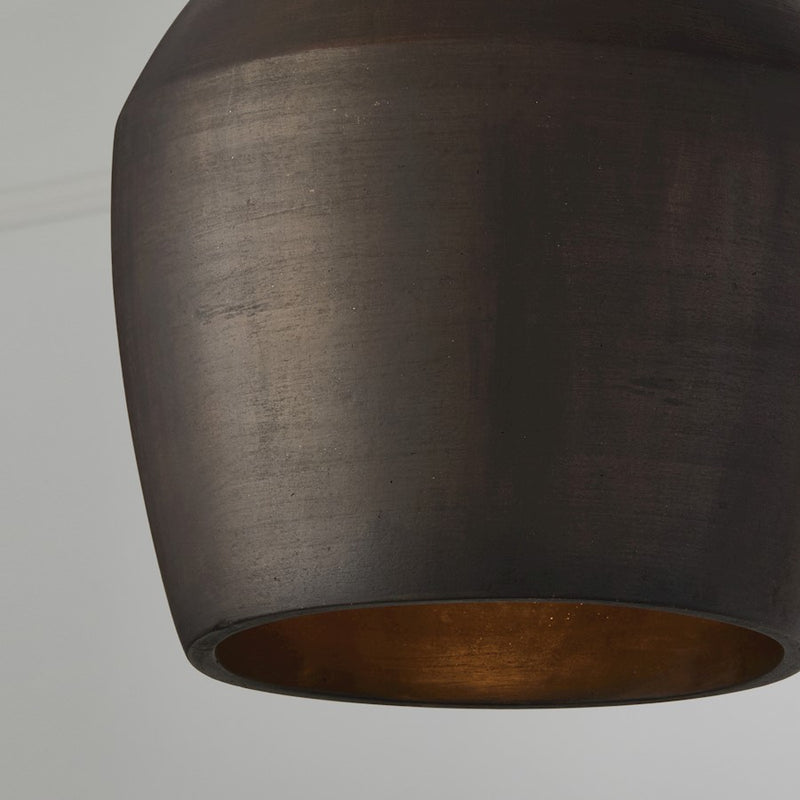 Capital Lighting Della 1 Light 13" Pendant, Terracotta Umber