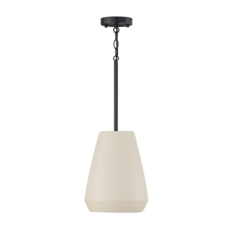 Capital Lighting Della 1 Light 10" Pendant, Terracotta Ivory