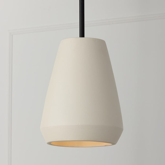 Capital Lighting Della 1 Light 10" Pendant, Terracotta Ivory