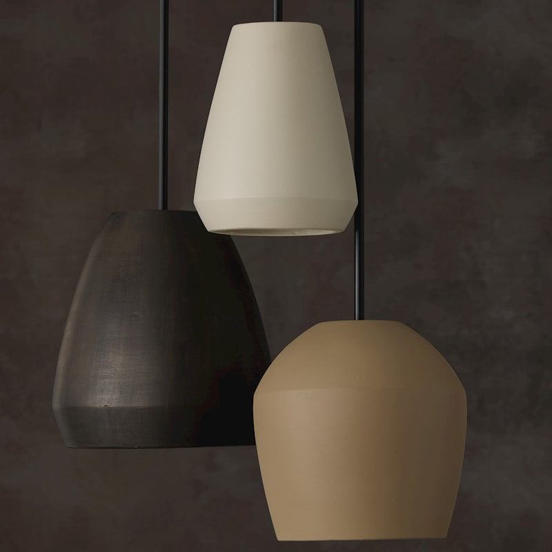 Capital Lighting Della 1 Light 10" Pendant, Terracotta Ivory